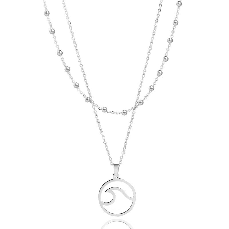 Stainless Steel Wave Necklace Stainless Steel Wave Necklace
