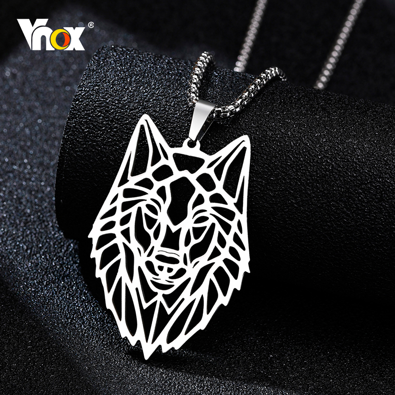 Stainless Steel Wolf Head Necklace Stainless Steel Wolf Head Necklace