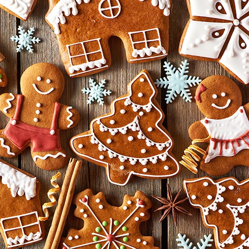 Stainless Steel Xmas Cookie Cutters (5Pcs) Stainless Steel Xmas Cookie Cutters (5Pcs)