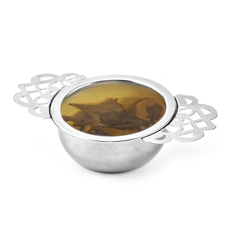 Stainless Tea Strainer with Drip Bowl Stainless Tea Strainer with Drip Bowl