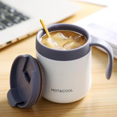 Stainless Travel Mug with Handle Stainless Travel Mug with Handle