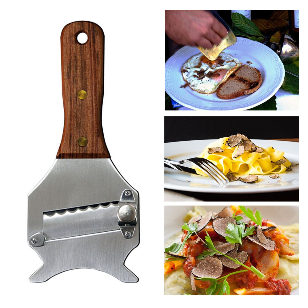 Stainless Wooden Handled Truffle Grater