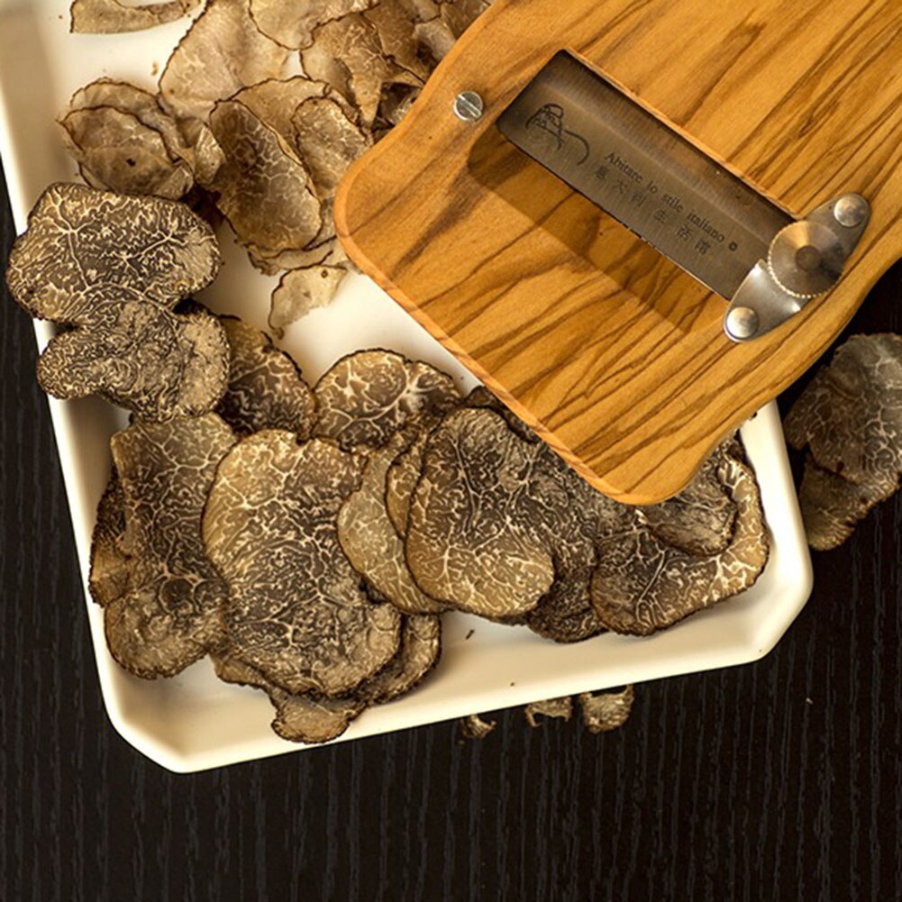 Stainless Wooden Handled Truffle Grater Stainless Wooden Handled Truffle Grater
