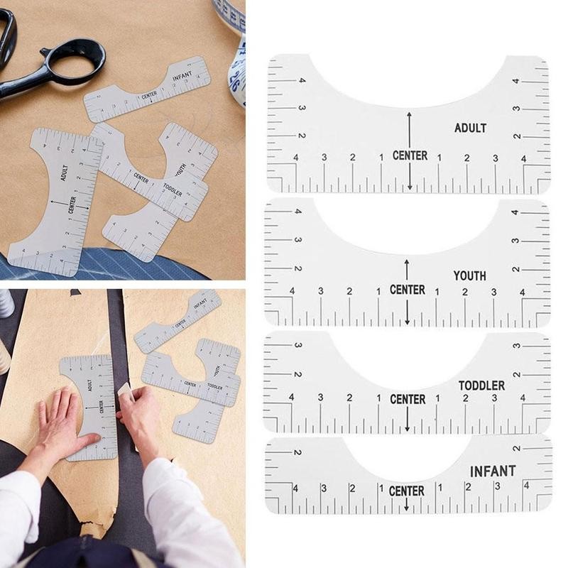 Standard T Shirt Alignment Tool (4 pcs)