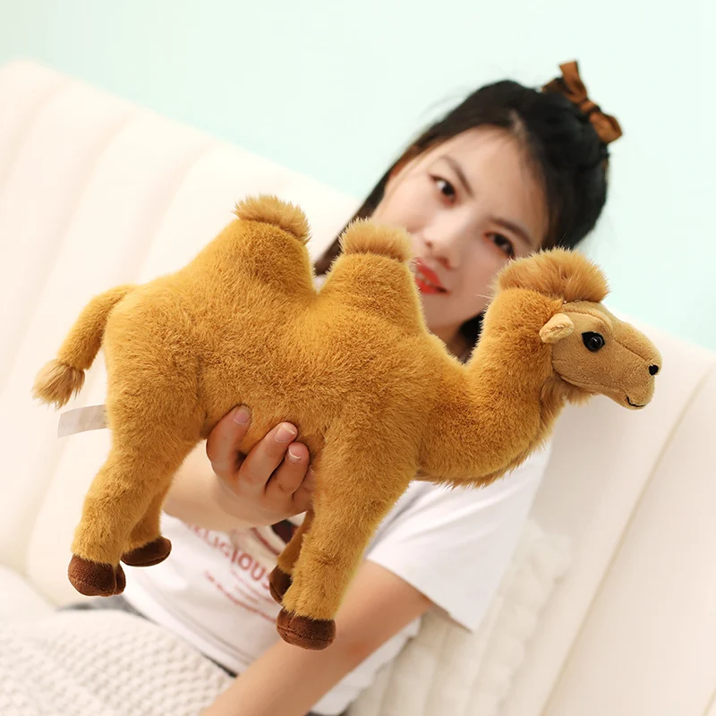 Standing Camel Plush Toys Soft Stuffed Steric Camel Toys For Children Creative Decor For Bookcase/Car Funny Gift