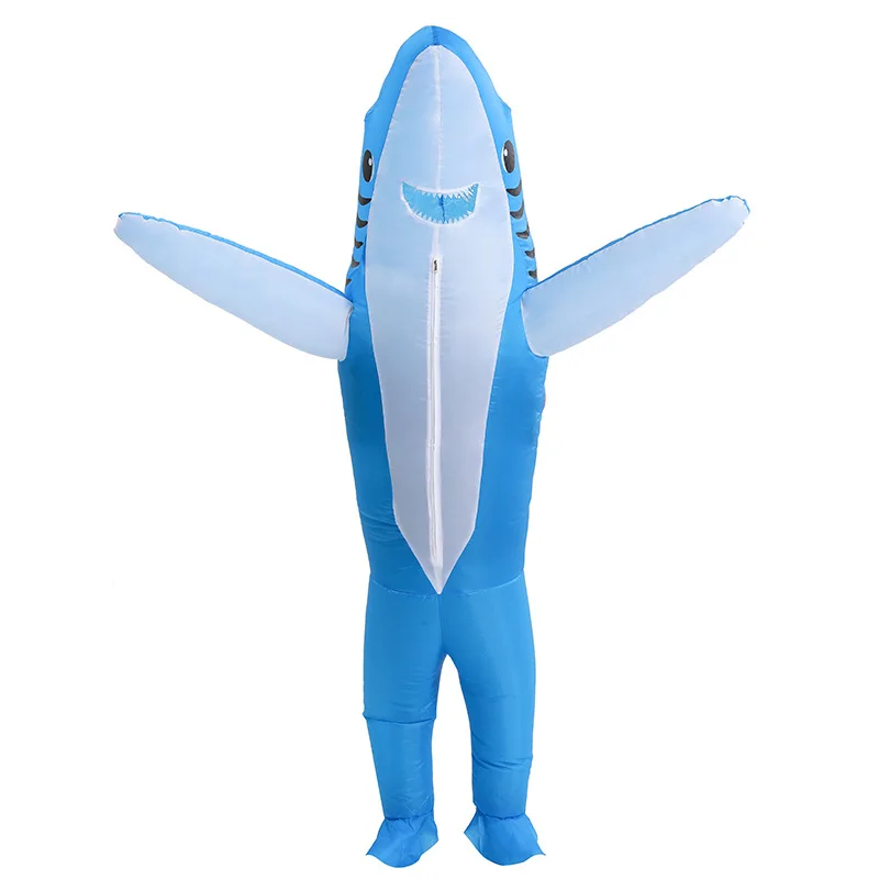 Standing Shark Inflatable Costume Cosplay for Women Men Adults Cartoon Anime Shark Costumes Beach Party Funny Dress Up Standing Shark Inflatable Costume Cosplay for Women Men Adults Cartoon Anime Shark Costumes Beach Party Funny Dress Up