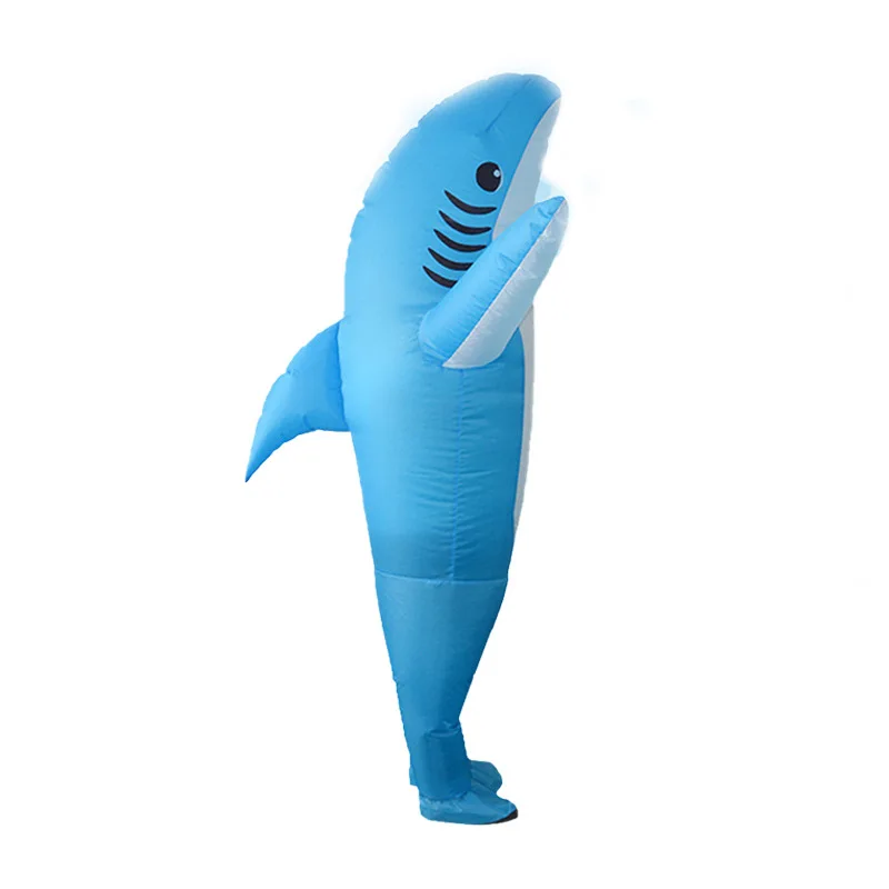 Standing Shark Inflatable Costume Cosplay for Women Men Adults Cartoon Anime Shark Costumes Beach Party Funny Dress Up Standing Shark Inflatable Costume Cosplay for Women Men Adults Cartoon Anime Shark Costumes Beach Party Funny Dress Up