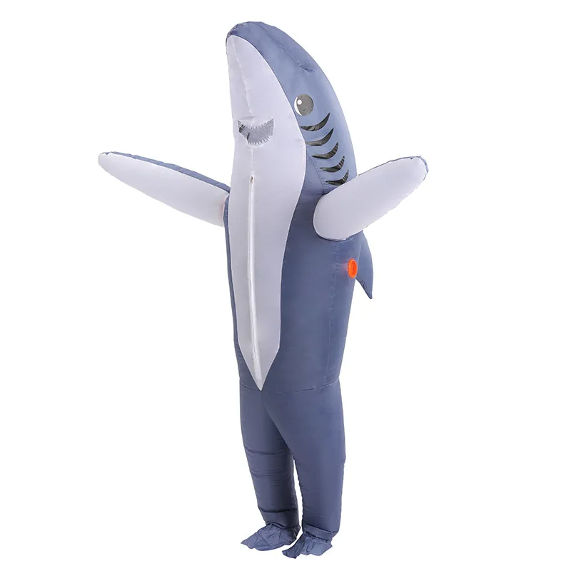 Standing Shark Inflatable Costume Cosplay for Women Men Adults Cartoon Anime Shark Costumes Beach Party Funny Dress Up Standing Shark Inflatable Costume Cosplay for Women Men Adults Cartoon Anime Shark Costumes Beach Party Funny Dress Up