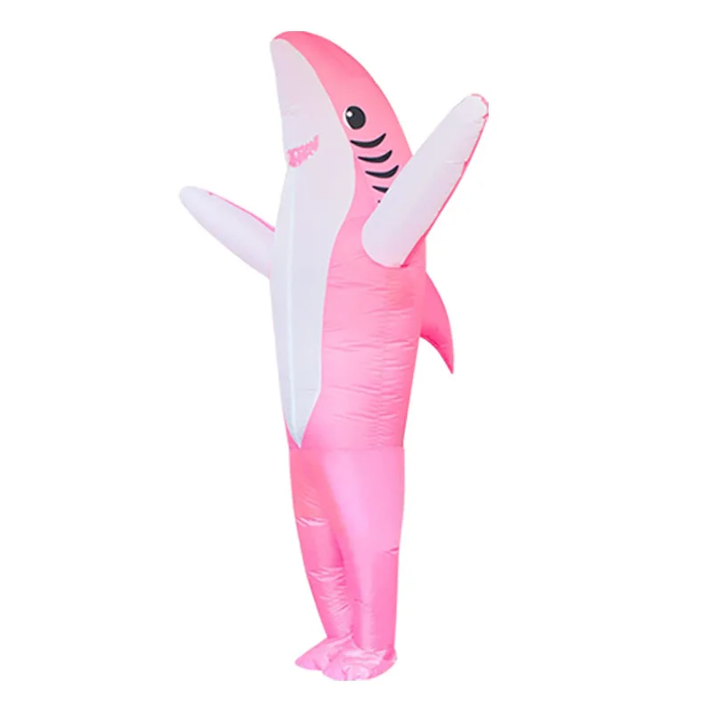 Standing Shark Inflatable Costume Cosplay for Women Men Adults Cartoon Anime Shark Costumes Beach Party Funny Dress Up Standing Shark Inflatable Costume Cosplay for Women Men Adults Cartoon Anime Shark Costumes Beach Party Funny Dress Up