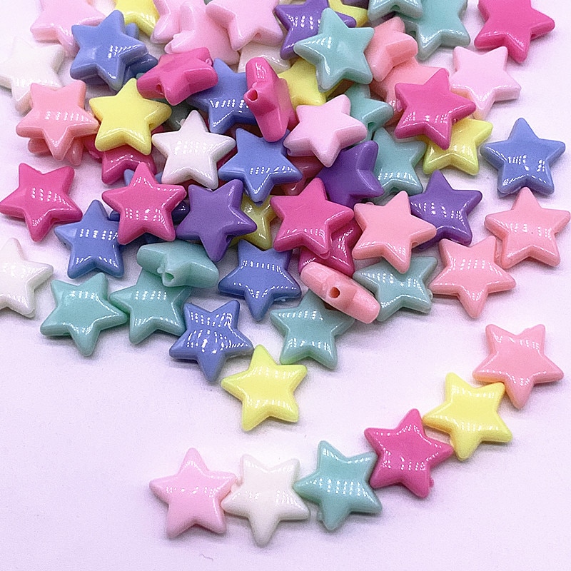 Star Beads Acrylic DIY Accessories (50 Pcs)