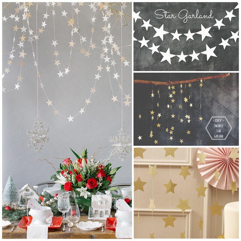 Star Garland Hanging Decoration Star Garland Hanging Decoration