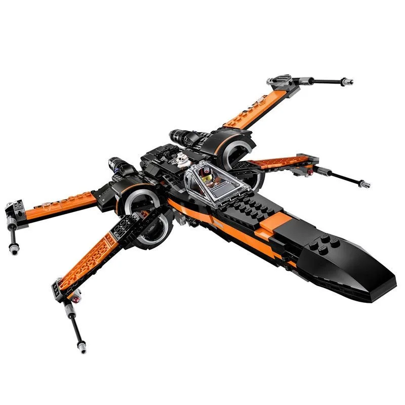 Star MOC X-Wing Fighter Compatible 75102 Building Blocks Wars Bricks Toys for Children Birthday Present Christmas Gift