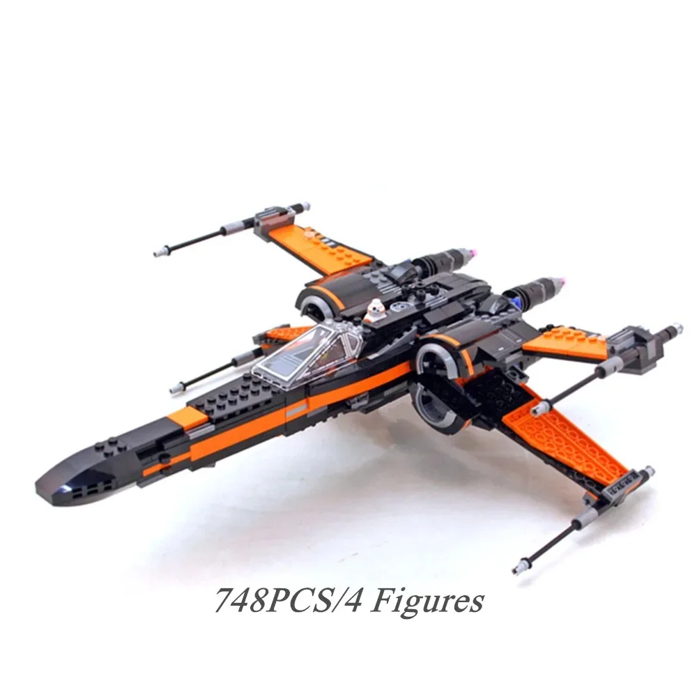 Star MOC X-Wing Fighter Compatible 75102 Building Blocks Wars Bricks Toys for Children Birthday Present Christmas Gift
