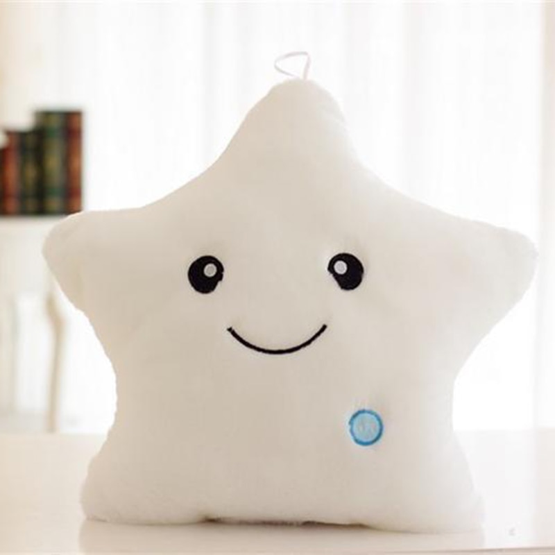 Star Pillow Cute Light Up Plush Pillow