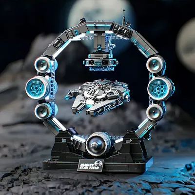 Star Plan Building Blocks Model Falcon Spaceship DIY Building Toys Sets Cool Room Ornament Christmas Gifts for Boys Star Plan Building Blocks Model Falcon Spaceship DIY Building Toys Sets Cool Room Ornament Christmas Gifts for Boys