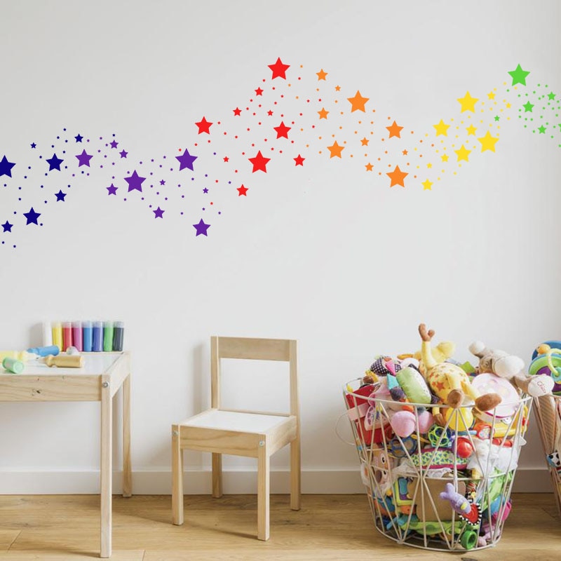 Star Wall Stickers Home Decoration (42 Pcs) Star Wall Stickers Home Decoration (42 Pcs)