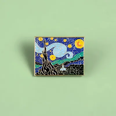 Starry Night Van Gogh Pin Starry Night Van Gogh Pin