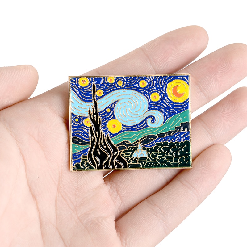 Starry Night Van Gogh Pin Starry Night Van Gogh Pin