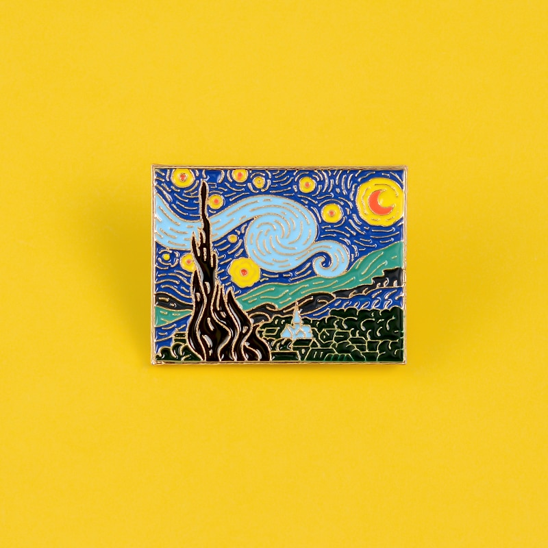 Starry Night Van Gogh Pin Starry Night Van Gogh Pin