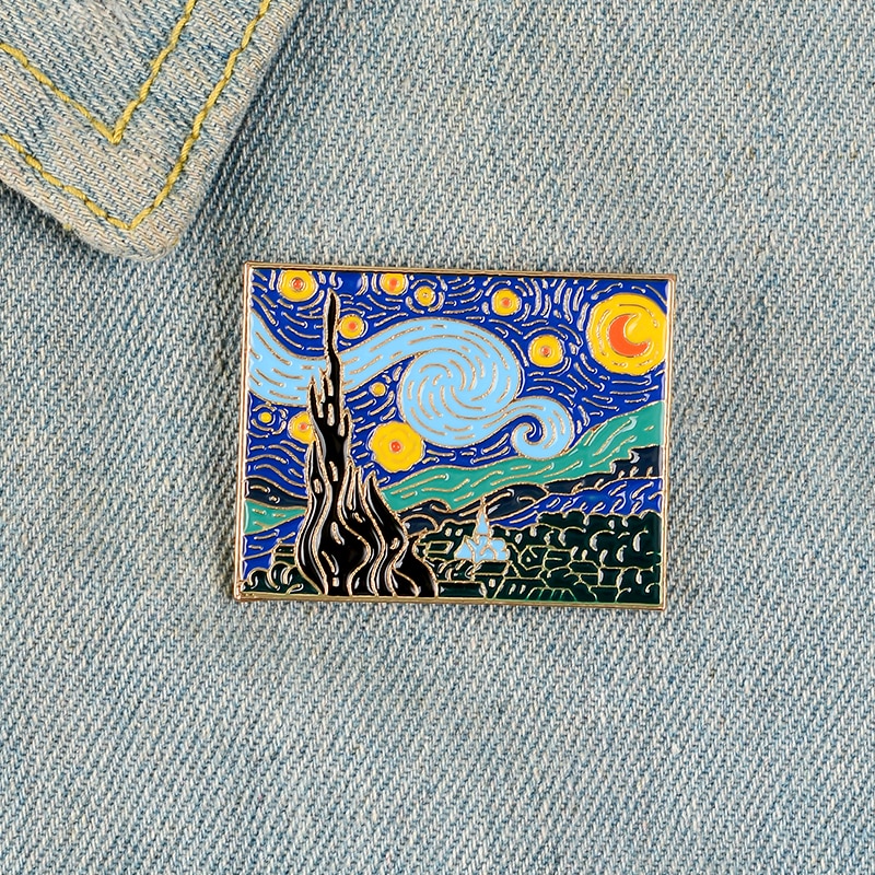 Starry Night Van Gogh Pin Starry Night Van Gogh Pin