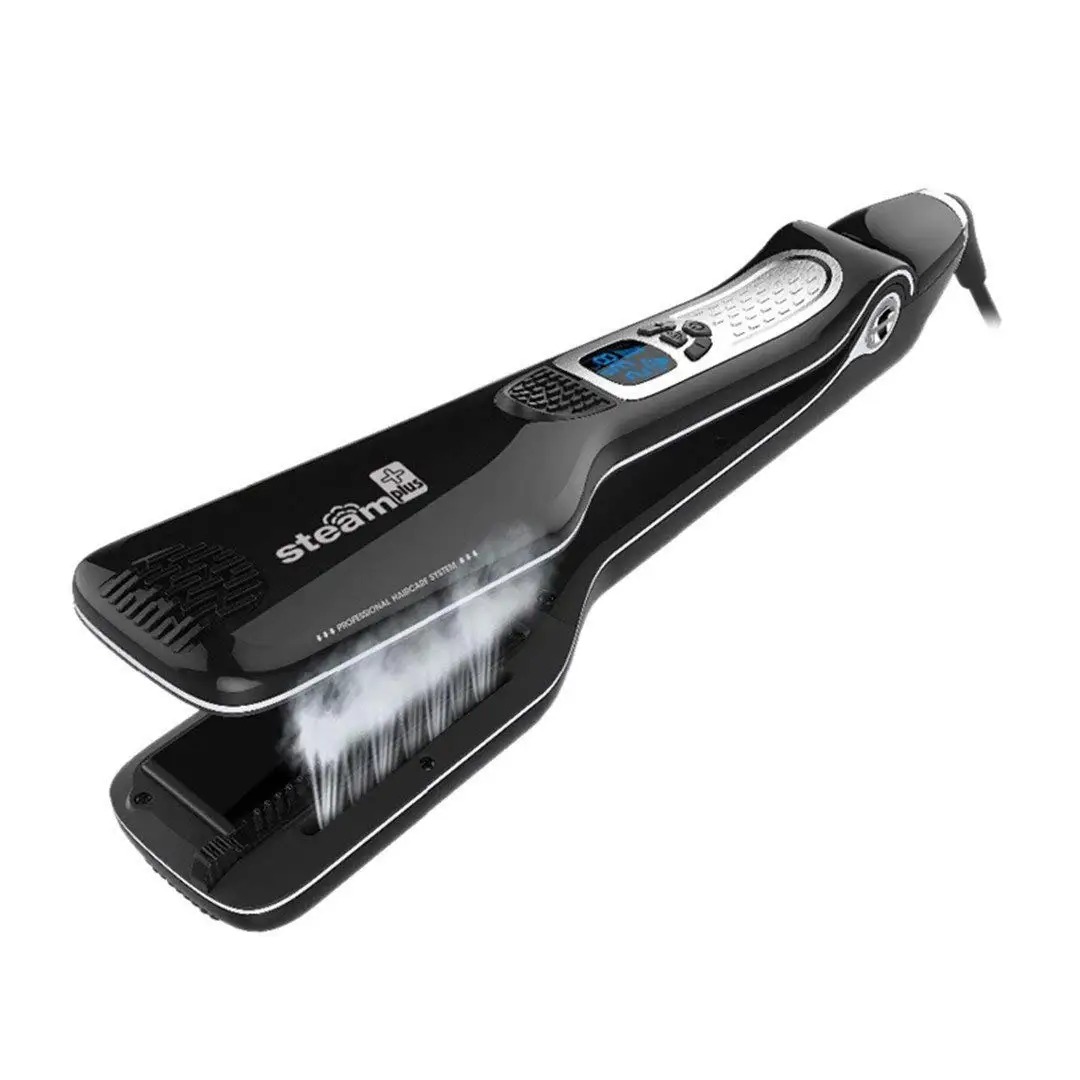 Steam Hair Straightener Brush Ceramic Flat Iron Professional Hair Straightening Iron Comb Electric Hair Crimper Heating Steam Hair Straightener Brush Ceramic Flat Iron Professional Hair Straightening Iron Comb Electric Hair Crimper Heating