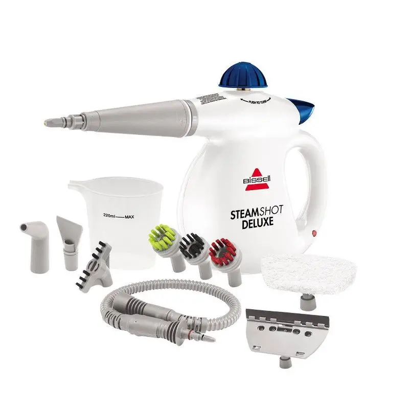 SteamShot Deluxe Hard Surface Steam Cleaner with Natural Sanitization,Multi-Surface Tools Included to Remove Dirt SteamShot Deluxe Hard Surface Steam Cleaner with Natural Sanitization,Multi-Surface Tools Included to Remove Dirt