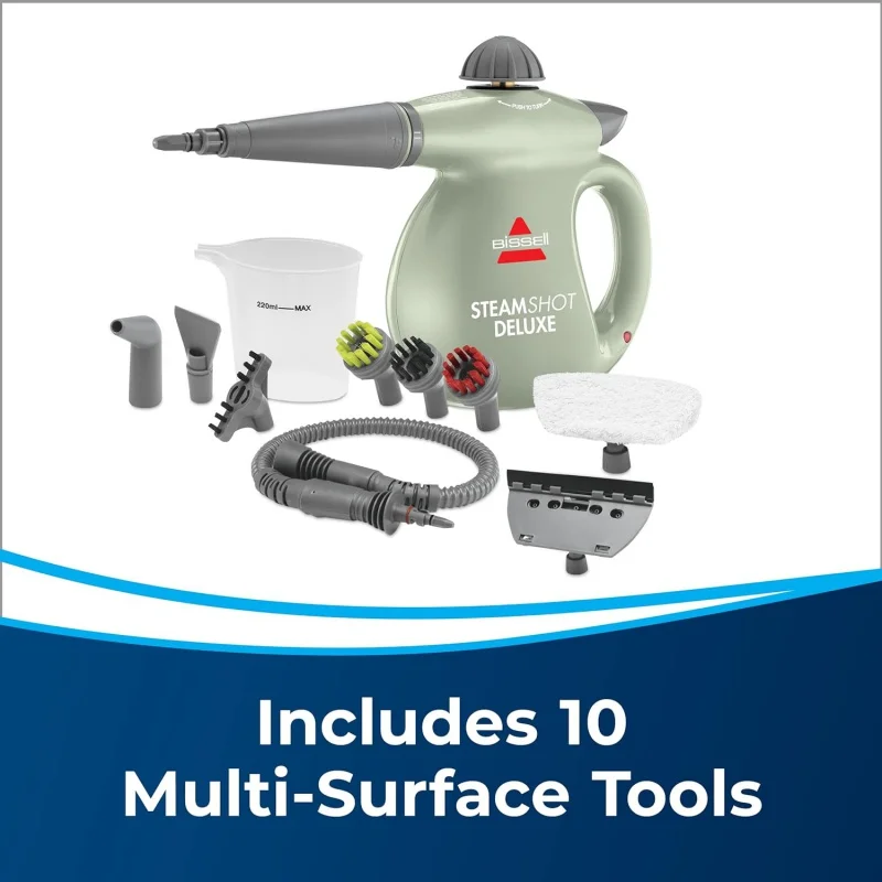 SteamShot Deluxe Hard Surface Steam Cleaner with Natural Sanitization,Multi-Surface Tools Included to Remove Dirt SteamShot Deluxe Hard Surface Steam Cleaner with Natural Sanitization,Multi-Surface Tools Included to Remove Dirt