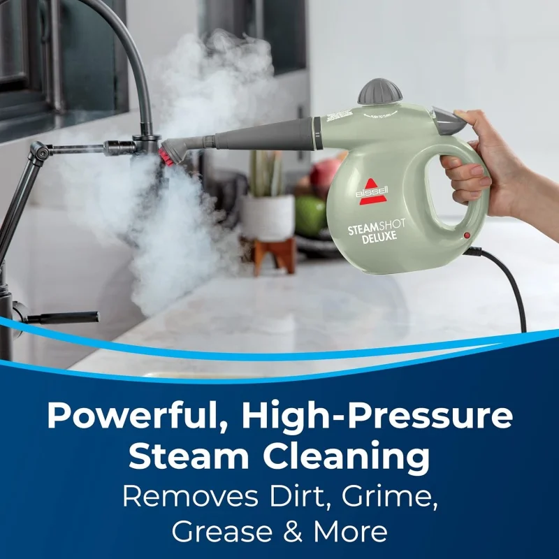 SteamShot Deluxe Hard Surface Steam Cleaner with Natural Sanitization,Multi-Surface Tools Included to Remove Dirt SteamShot Deluxe Hard Surface Steam Cleaner with Natural Sanitization,Multi-Surface Tools Included to Remove Dirt