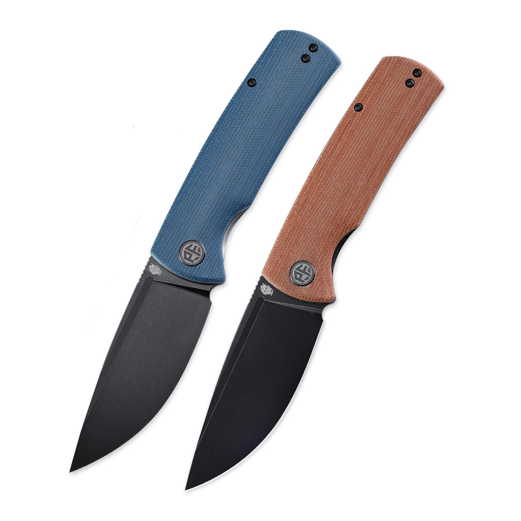 Steel Folding Knife G10 Micarta Handle Outdoor Camping Survival Hunting EDC Tool Knives