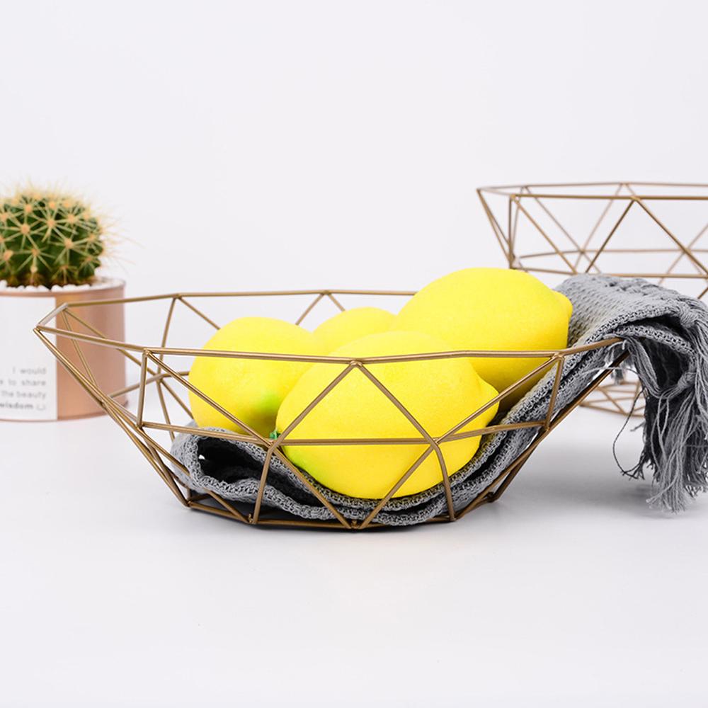 Steel Fruit Basket Geometric Design Steel Fruit Basket Geometric Design