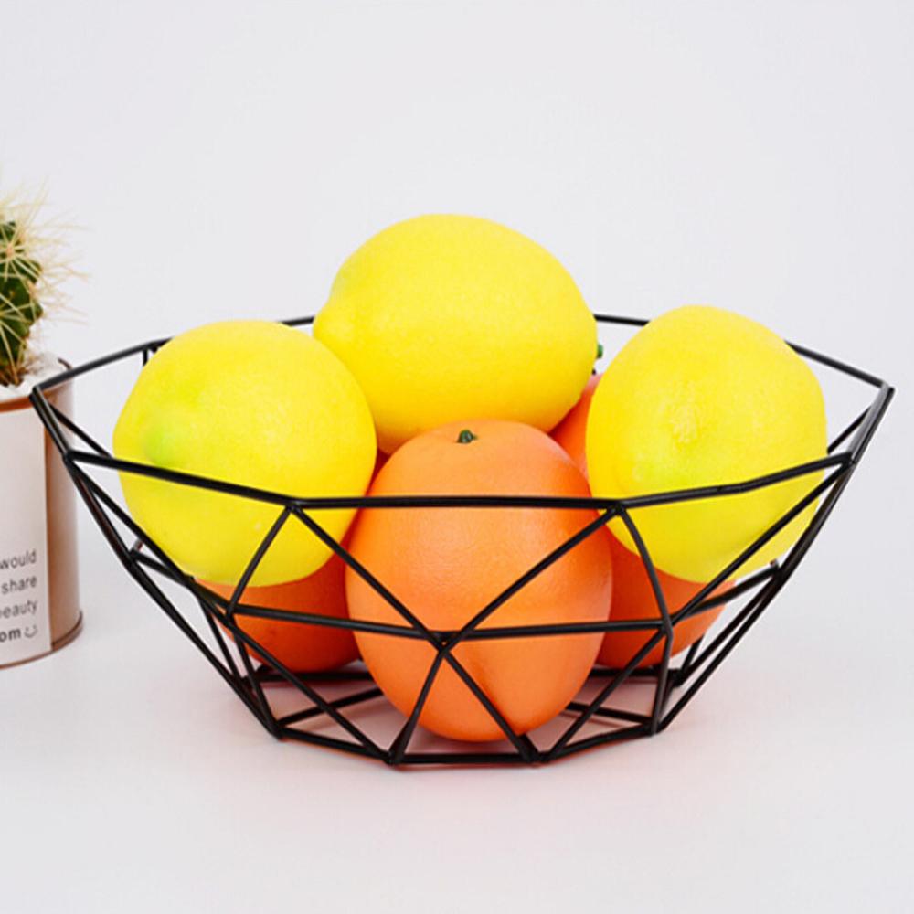 Steel Fruit Basket Geometric Design Steel Fruit Basket Geometric Design