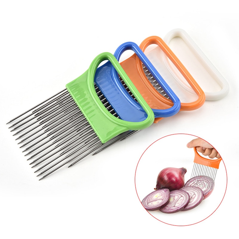 Steel Prongs Onion Holder for Slicing
