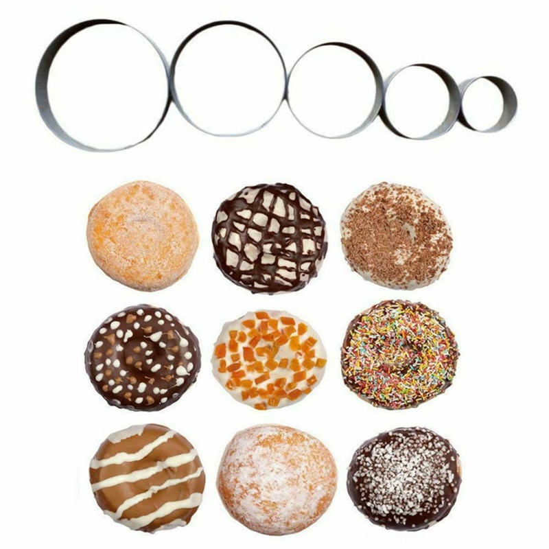 Steel Round Pastry Cutters (5pcs) Steel Round Pastry Cutters (5pcs)