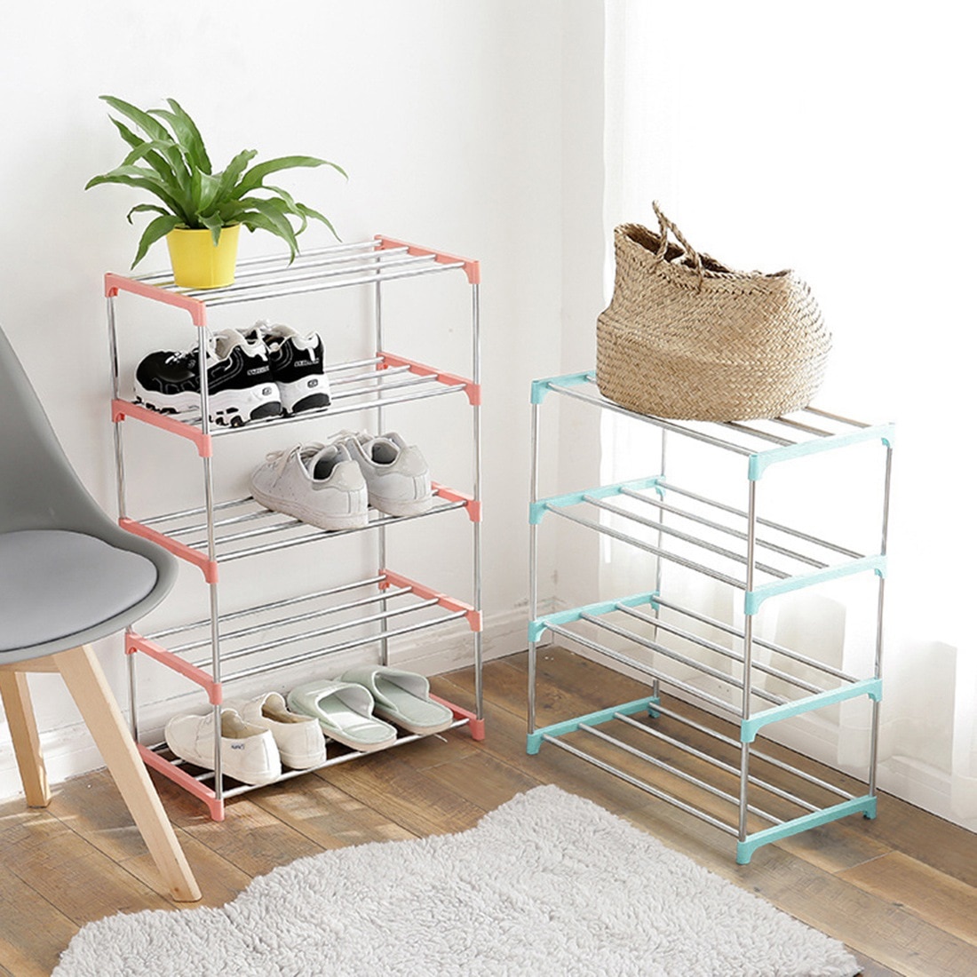 Steel Shoe Rack Storage Organizer Steel Shoe Rack Storage Organizer