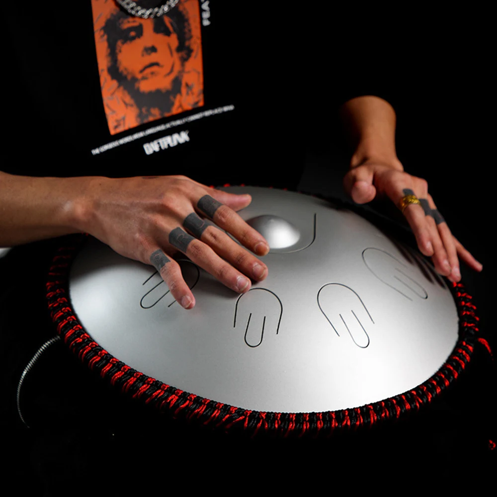 Steel Tongue Drum D Minor 9 Note 14 Inch Professional Percussion Instrument Handpan Drum for Yoga Meditation Beginner Steel Tongue Drum D Minor 9 Note 14 Inch Professional Percussion Instrument Handpan Drum for Yoga Meditation Beginner