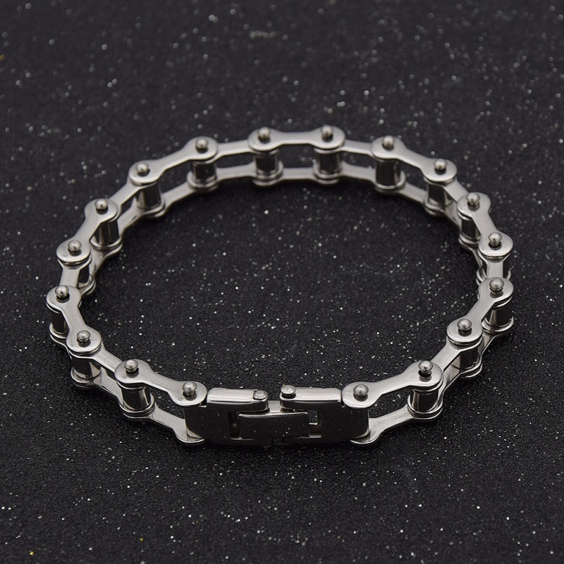 Steel Unisex Bike Chain Bracelet