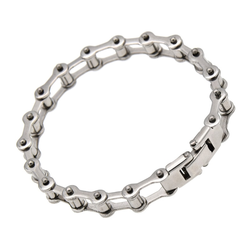 Steel Unisex Bike Chain Bracelet