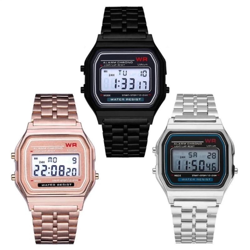 Steel Unisex Digital Watch Steel Unisex Digital Watch