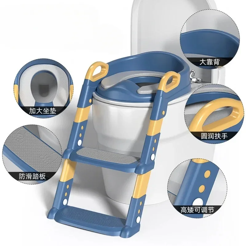 Stepped Children's Toilet Foldable Foot Stool Multi-functional Toilet Boy Girl Baby Toilet Training Potty Ladder for