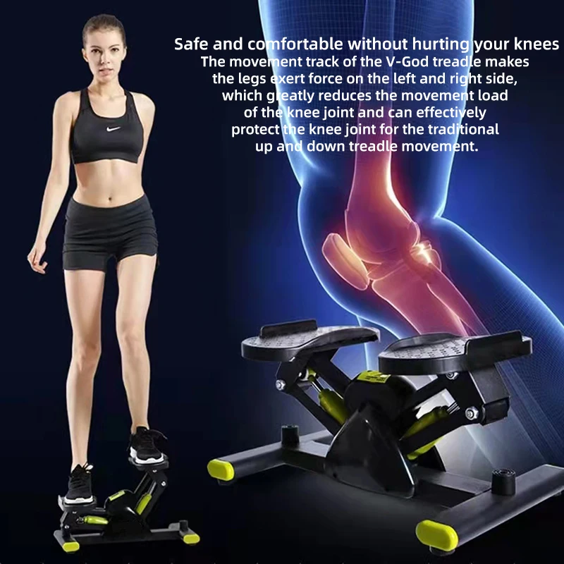 Stepping Machine V-type Swing Machine Household Small Sports Fitness Equipment In-situ Mountaineering Treading Machine
