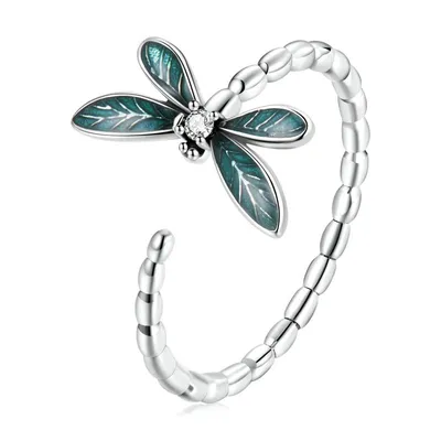 Sterling Silver Adjustable Dragonfly Ring Sterling Silver Adjustable Dragonfly Ring