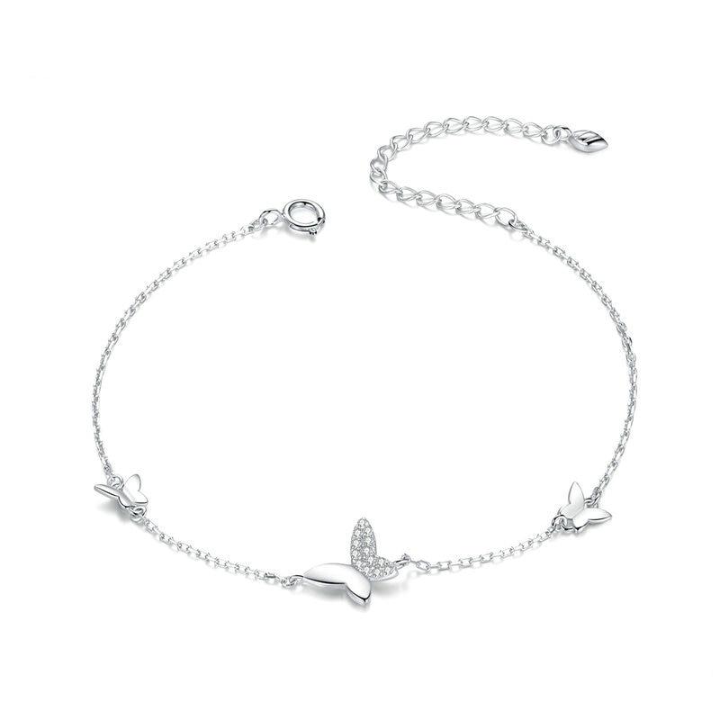 Sterling Silver Butterfly Bracelet
