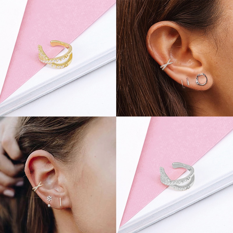 Sterling Silver Cuff Earring for Non Pierced Ears