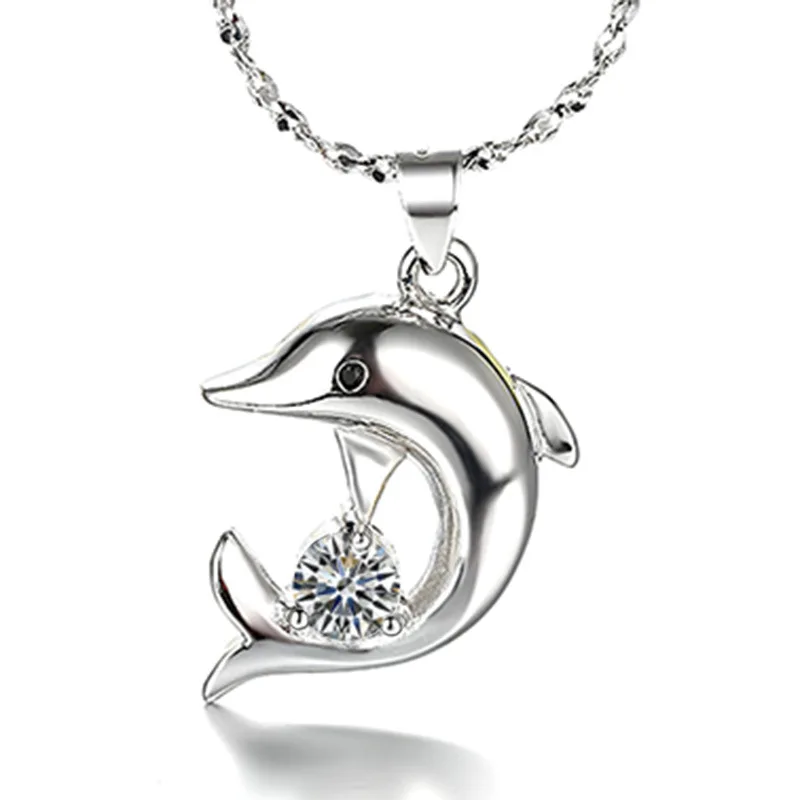 Sterling Silver Dolphin Necklace