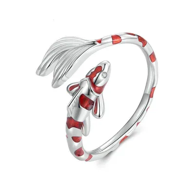 Sterling Silver Resizable Koi Ring Sterling Silver Resizable Koi Ring