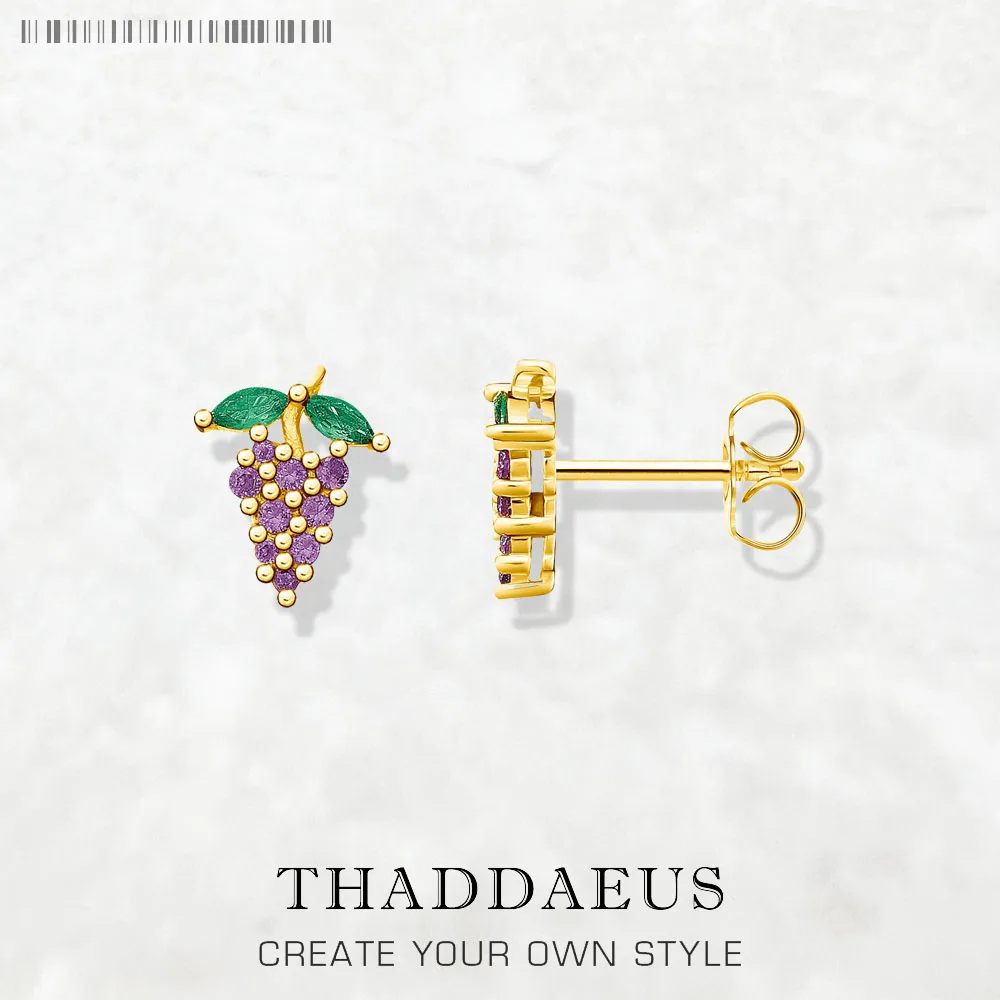 Sterling Silver Stud Grape Earrings Sterling Silver Stud Grape Earrings