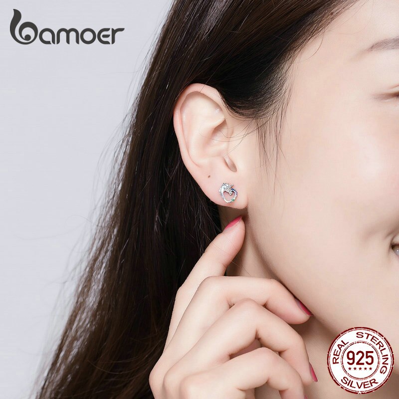 Sterling Silver Unicorn Stud Earrings Sterling Silver Unicorn Stud Earrings