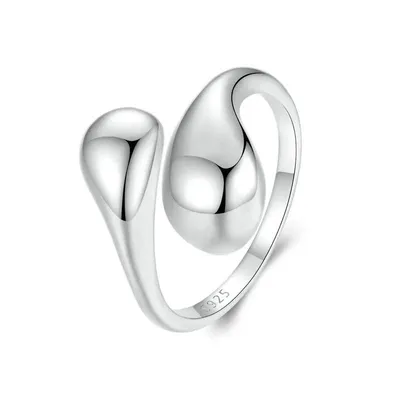 Sterling Silver Water Droplet Ring Sterling Silver Water Droplet Ring