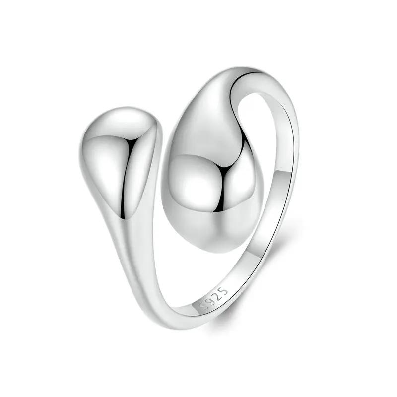 Sterling Silver Water Droplet Ring Sterling Silver Water Droplet Ring