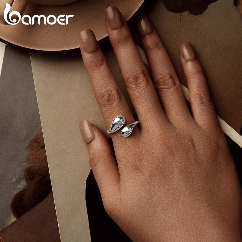 Sterling Silver Water Droplet Ring Sterling Silver Water Droplet Ring